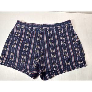Gap‎ Shorts Womens Multicolor Striped City Short Chino Twill Stretch Size 8